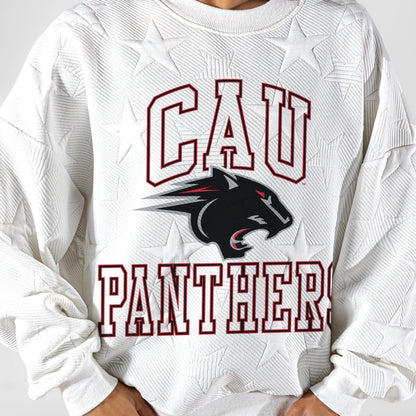 CLARK ATLANTA UNIVERSITY PANTHERS BIG PLAY ENERGY EMBOSSED STAR CREWNECK