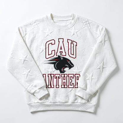 CLARK ATLANTA UNIVERSITY PANTHERS BIG PLAY ENERGY EMBOSSED STAR CREWNECK