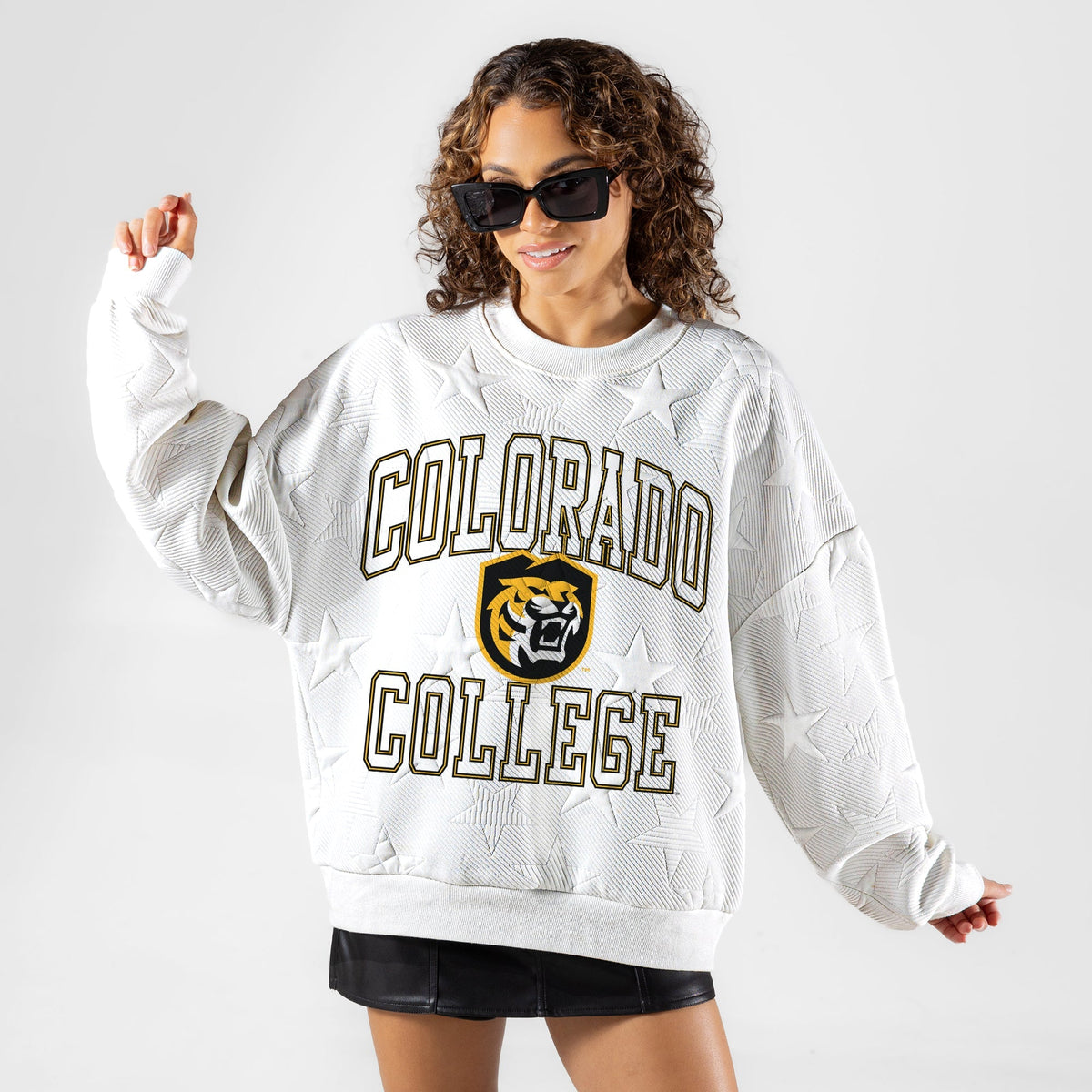 COLORADO TIGERS BIG PLAY ENERGY EMBOSSED STAR CREWNECK