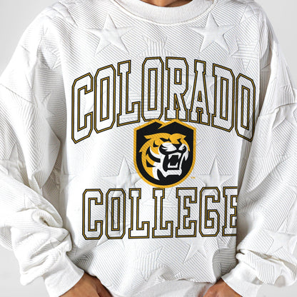 COLORADO TIGERS BIG PLAY ENERGY EMBOSSED STAR CREWNECK