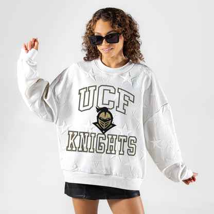 CENTRAL FLORIDA KNIGHTS BIG PLAY ENERGY EMBOSSED STAR CREWNECK