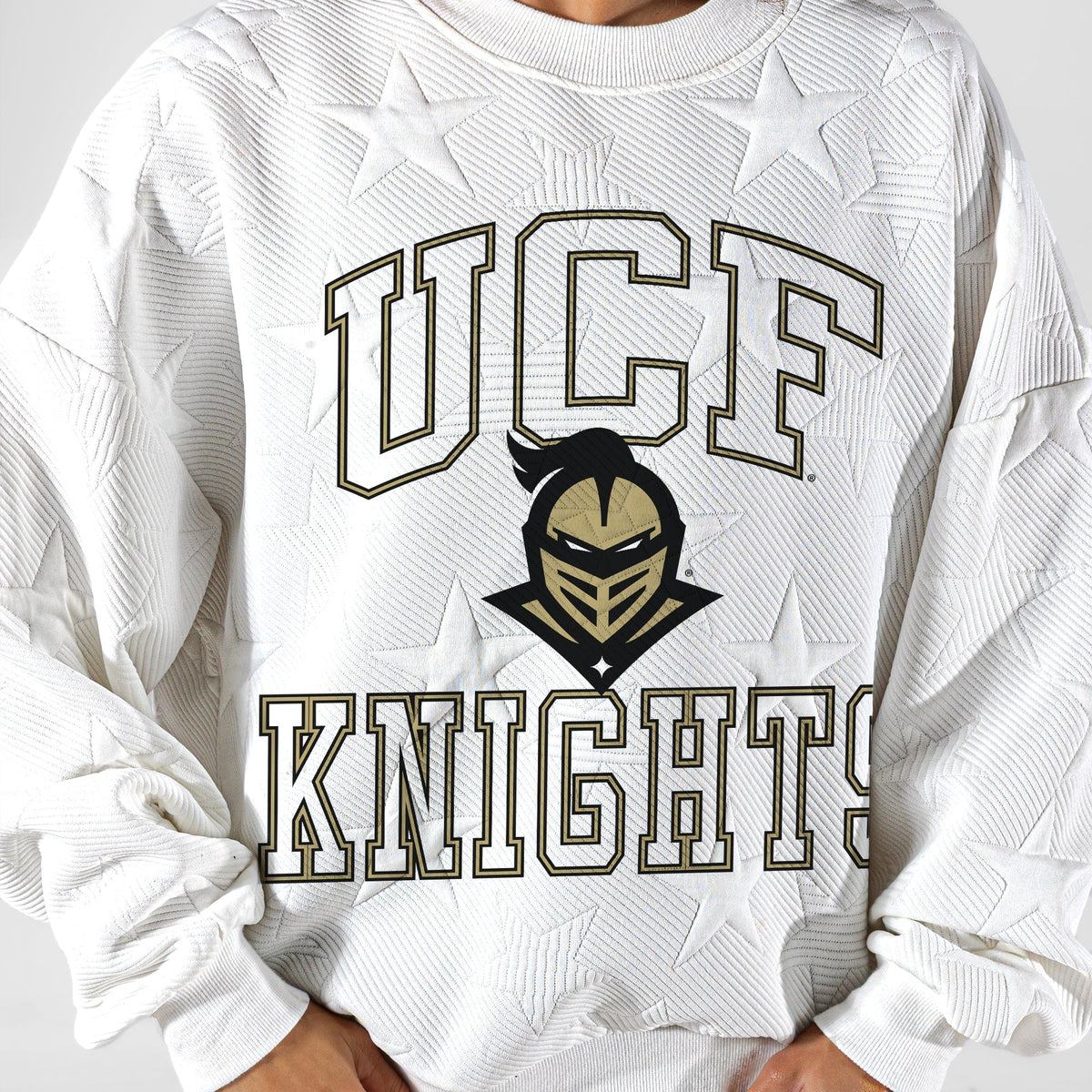 CENTRAL FLORIDA KNIGHTS BIG PLAY ENERGY EMBOSSED STAR CREWNECK