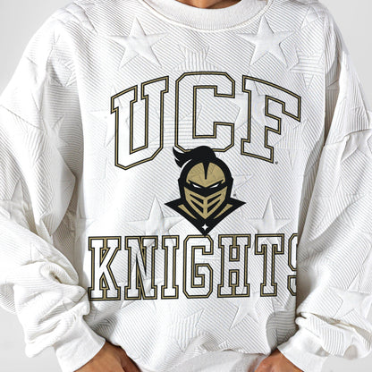 CENTRAL FLORIDA KNIGHTS BIG PLAY ENERGY EMBOSSED STAR CREWNECK