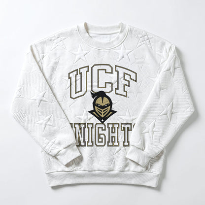 CENTRAL FLORIDA KNIGHTS BIG PLAY ENERGY EMBOSSED STAR CREWNECK