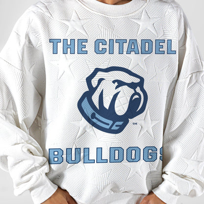 CITADEL BULLDOGS BIG PLAY ENERGY EMBOSSED STAR CREWNECK