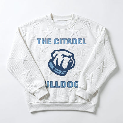 CITADEL BULLDOGS BIG PLAY ENERGY EMBOSSED STAR CREWNECK