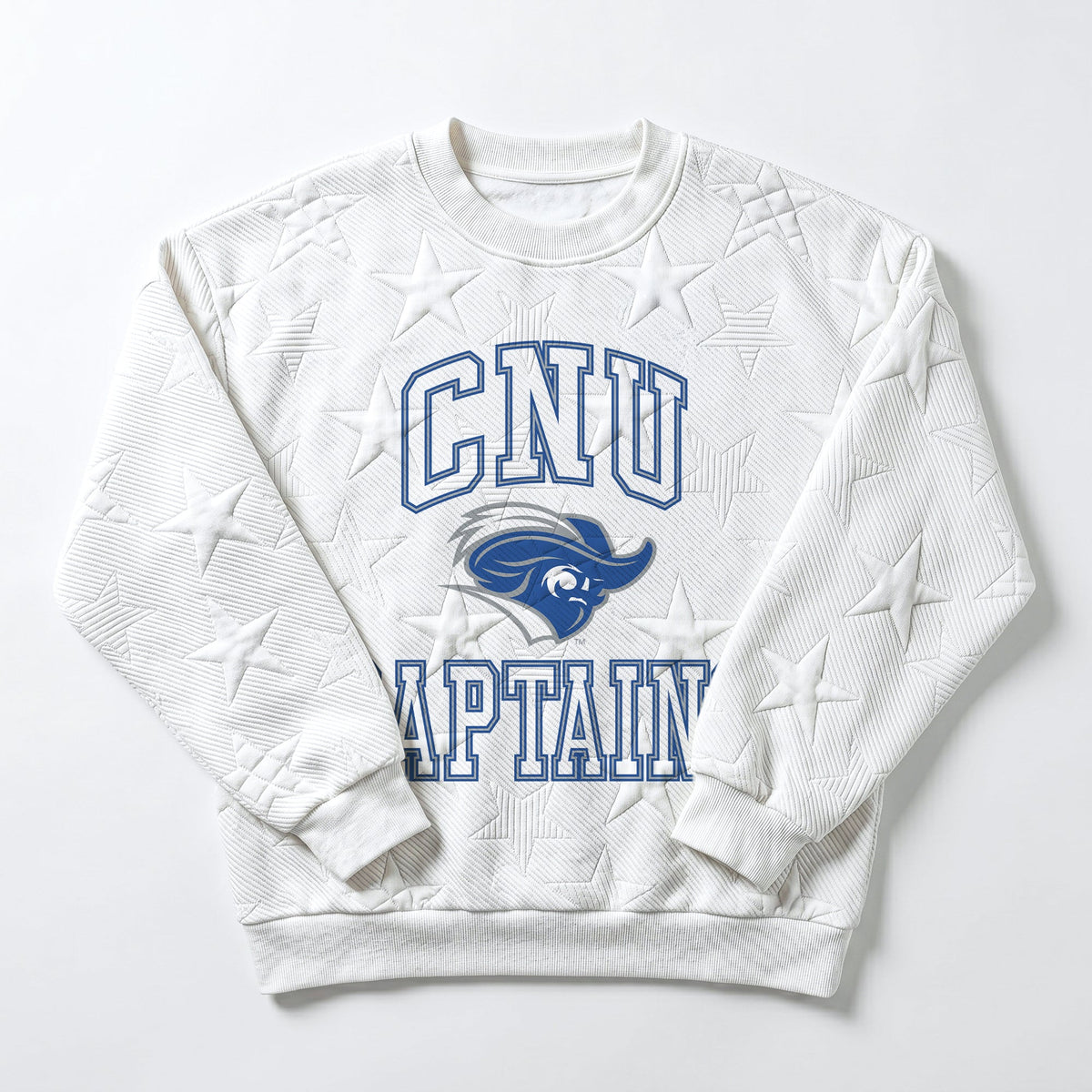 CNU CAPTAINS BIG PLAY ENERGY EMBOSSED STAR CREWNECK