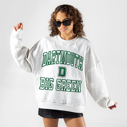 DARTMOUTH COLLEGE BIG GREEN BIG PLAY ENERGY EMBOSSED STAR CREWNECK