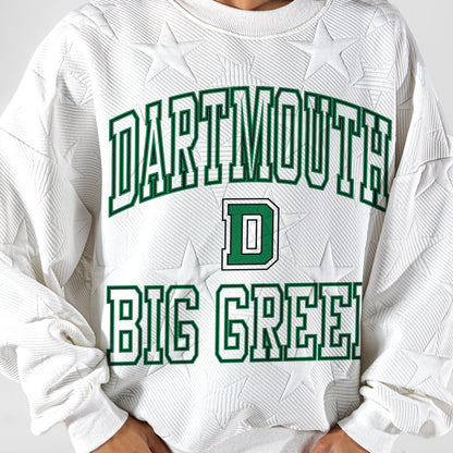 DARTMOUTH COLLEGE BIG GREEN BIG PLAY ENERGY EMBOSSED STAR CREWNECK