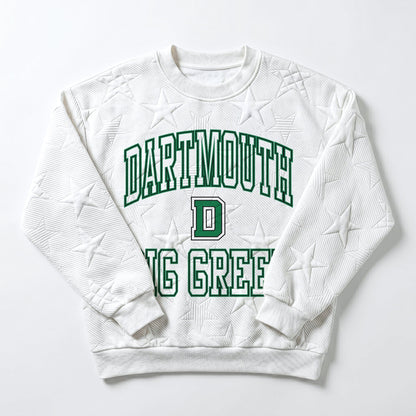 DARTMOUTH COLLEGE BIG GREEN BIG PLAY ENERGY EMBOSSED STAR CREWNECK
