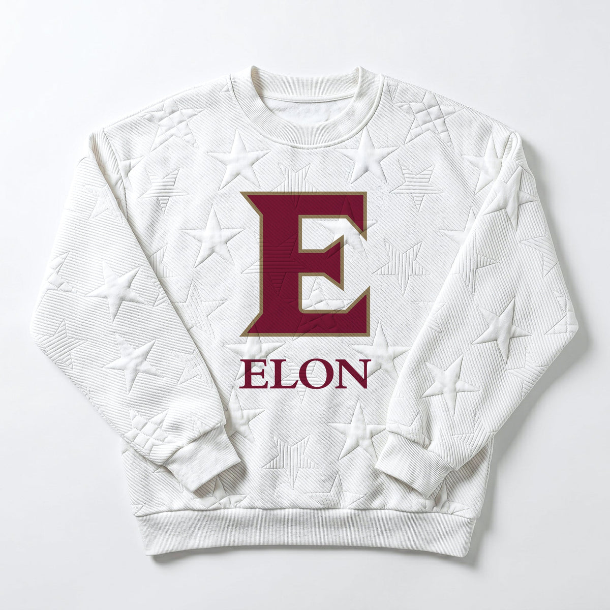 ELON PHOENIX BIG PLAY ENERGY EMBOSSED STAR CREWNECK