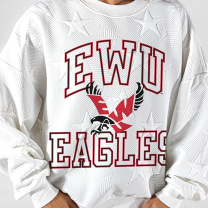 EASTERN WASHINGTON UNIVERSITY EAGLES BIG PLAY ENERGY EMBOSSED STAR CREWNECK