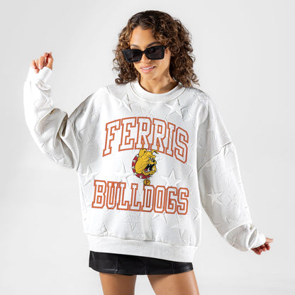 FERRIS STATE BULLDOGS BIG PLAY ENERGY EMBOSSED STAR CREWNECK