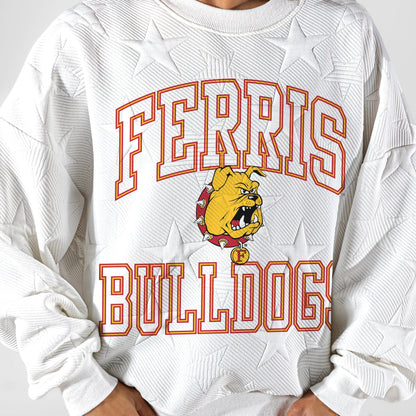 FERRIS STATE BULLDOGS BIG PLAY ENERGY EMBOSSED STAR CREWNECK