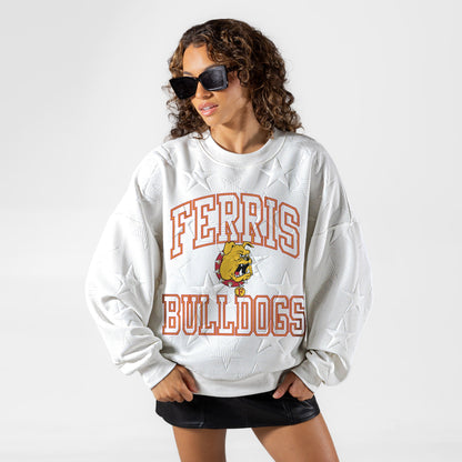 FERRIS STATE BULLDOGS BIG PLAY ENERGY EMBOSSED STAR CREWNECK