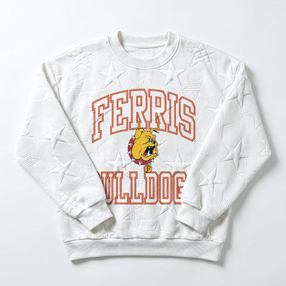 FERRIS STATE BULLDOGS BIG PLAY ENERGY EMBOSSED STAR CREWNECK
