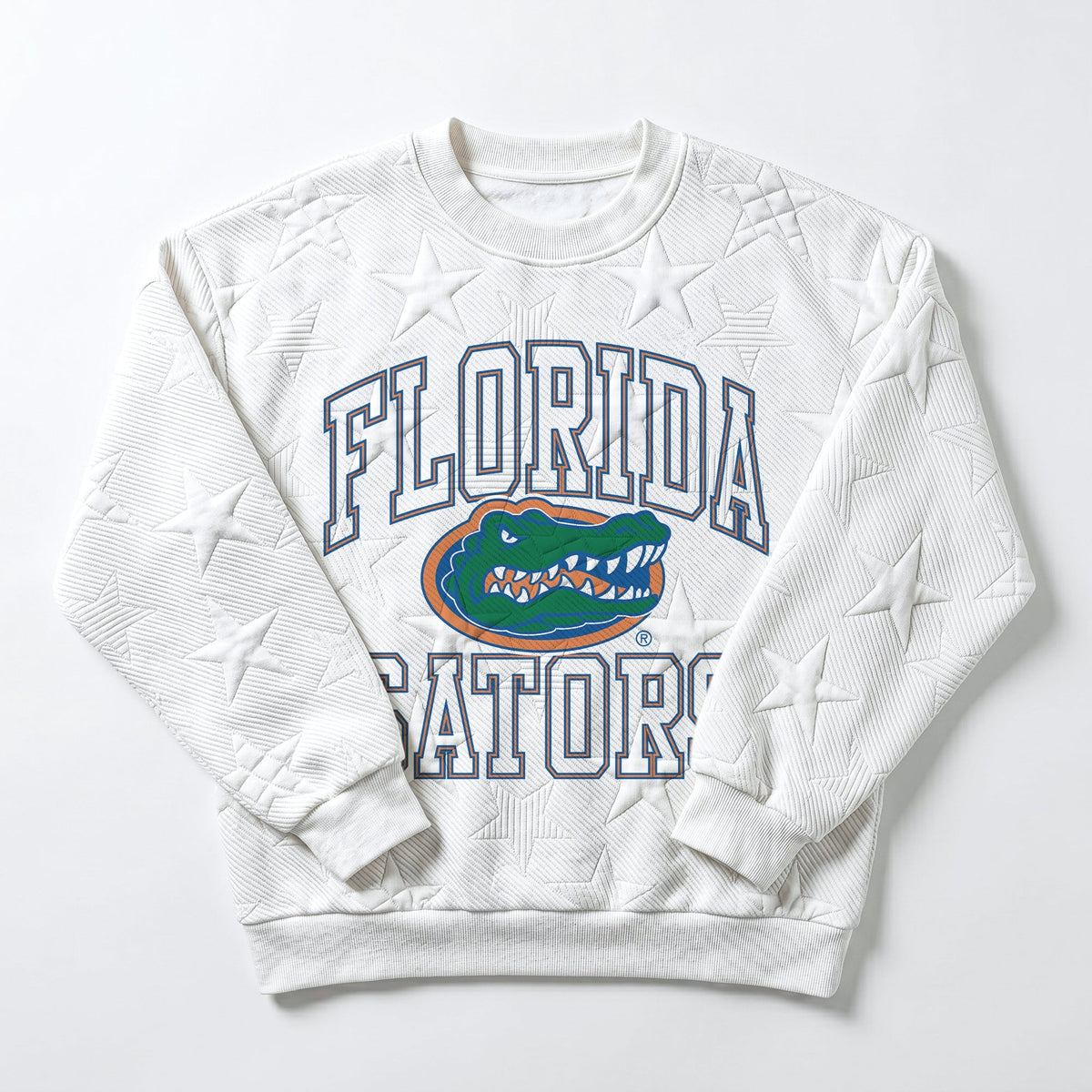 FLORIDA GATORS BIG PLAY ENERGY EMBOSSED STAR CREWNECK