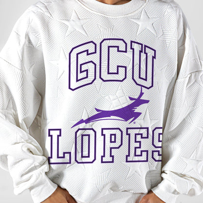 GRAND CANYON ANTELOPES BIG PLAY ENERGY EMBOSSED STAR CREWNECK