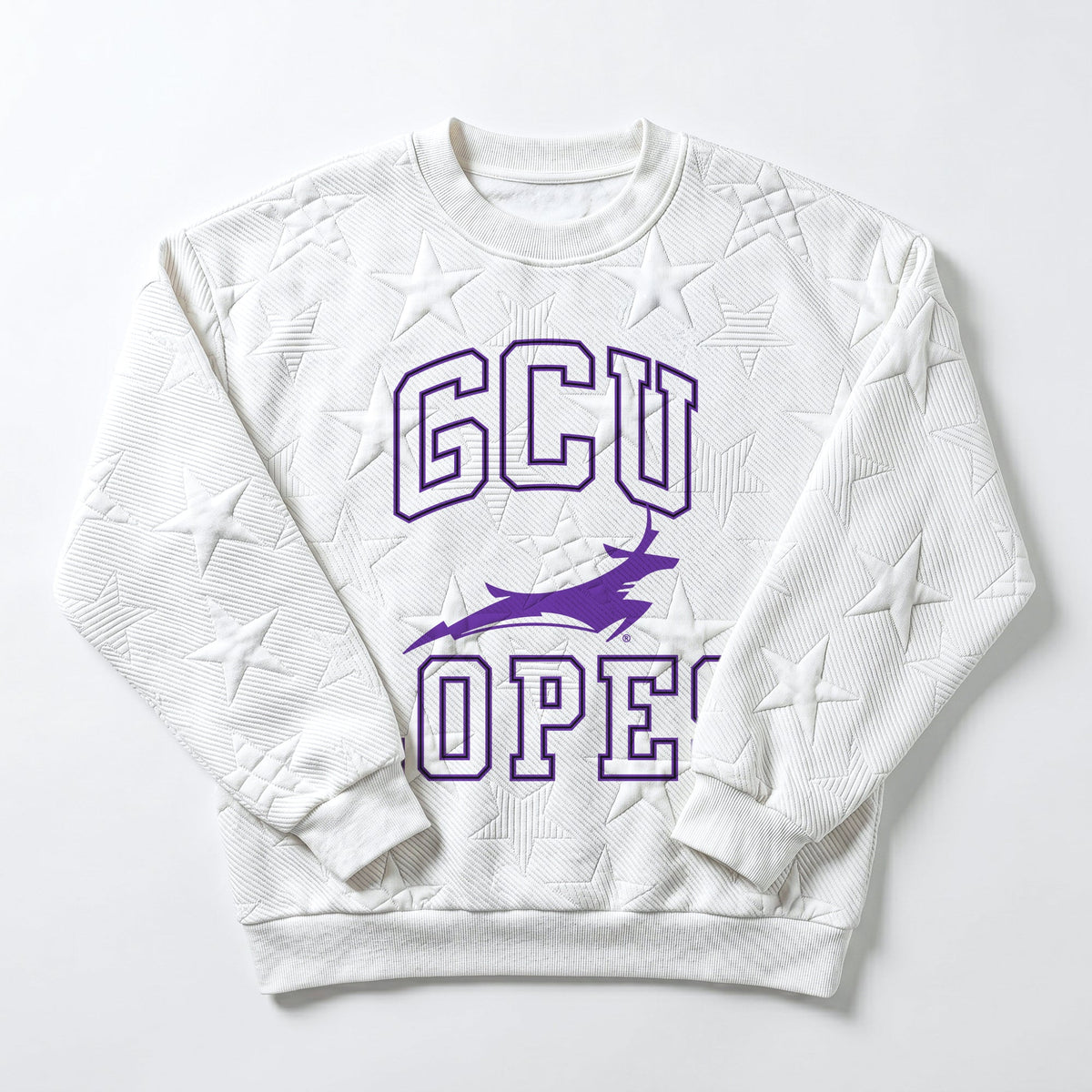 GRAND CANYON ANTELOPES BIG PLAY ENERGY EMBOSSED STAR CREWNECK