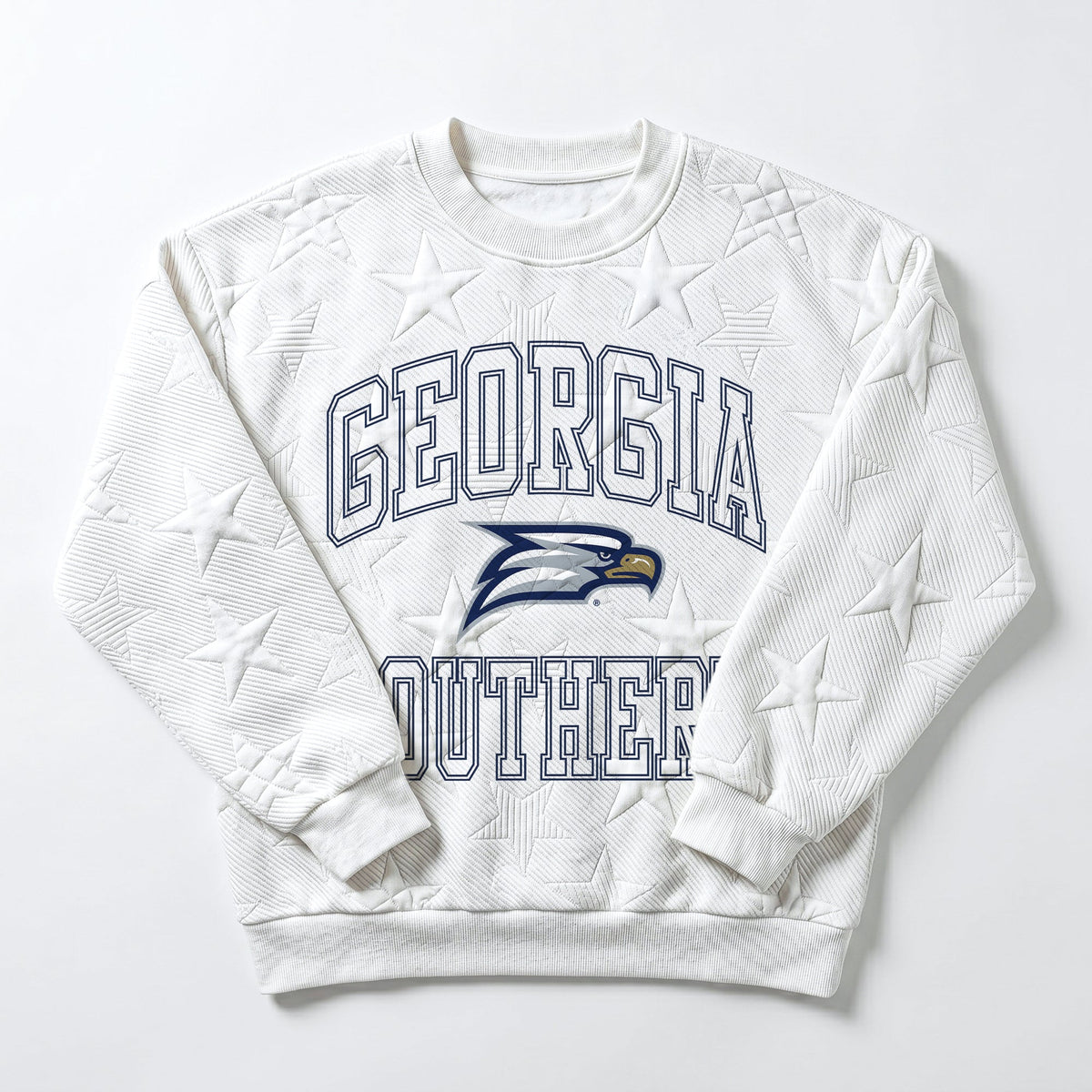 GEORGIA SOUTHERN EAGLES BIG PLAY ENERGY EMBOSSED STAR CREWNECK