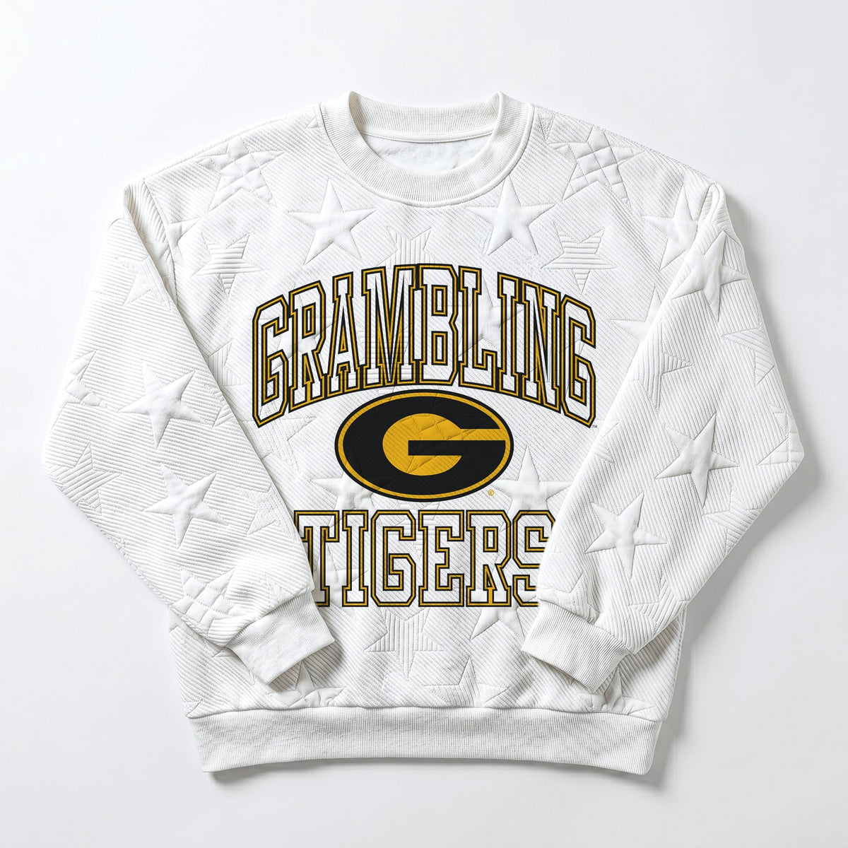 GRAMBLING STATE TIGERS BIG PLAY ENERGY EMBOSSED STAR CREWNECK