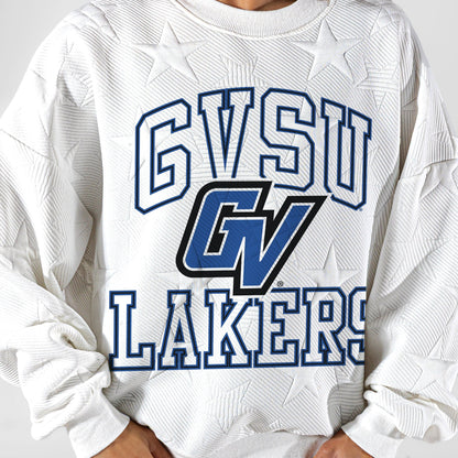 GRAND VALLEY LAKERS BIG PLAY ENERGY EMBOSSED STAR CREWNECK
