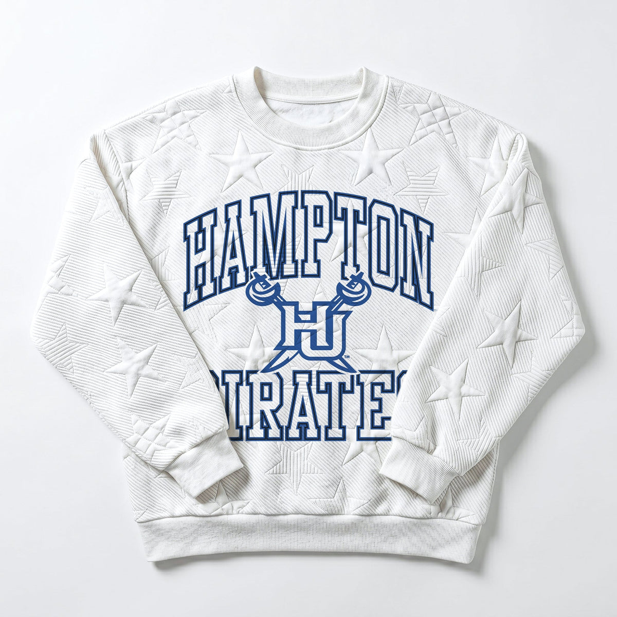 HAMPTON PIRATES BIG PLAY ENERGY EMBOSSED STAR CREWNECK