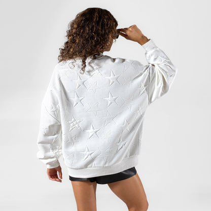 HOFSTRA PRIDE BIG PLAY ENERGY EMBOSSED STAR CREWNECK