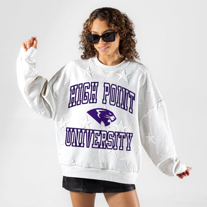 HIGH POINT PANTHERS BIG PLAY ENERGY EMBOSSED STAR CREWNECK