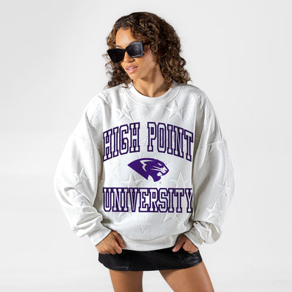 HIGH POINT PANTHERS BIG PLAY ENERGY EMBOSSED STAR CREWNECK