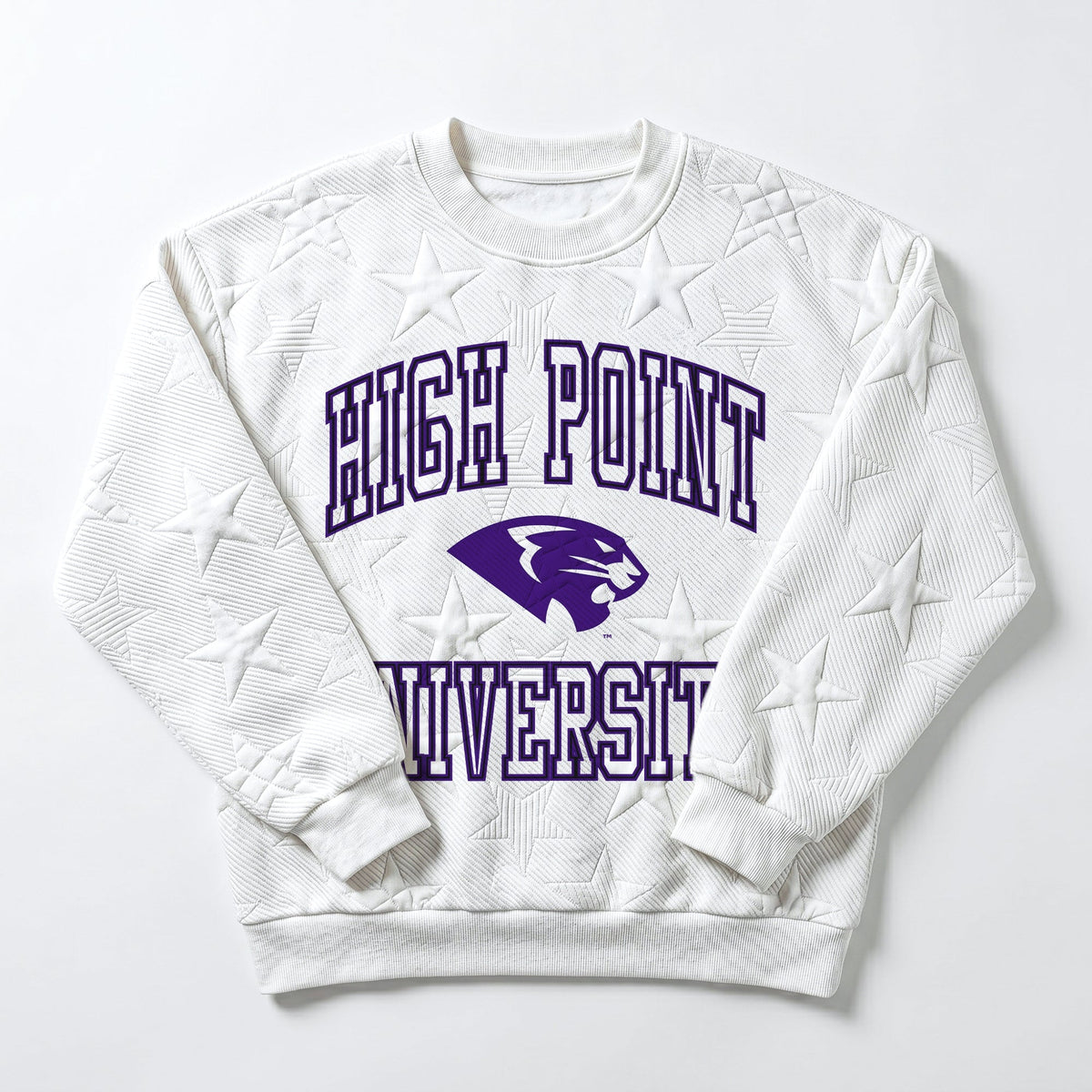 HIGH POINT PANTHERS BIG PLAY ENERGY EMBOSSED STAR CREWNECK
