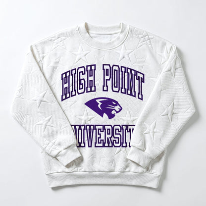 HIGH POINT PANTHERS BIG PLAY ENERGY EMBOSSED STAR CREWNECK