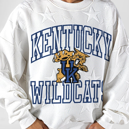 KENTUCKY WILDCATS BIG PLAY ENERGY EMBOSSED STAR CREWNECK