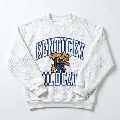 KENTUCKY WILDCATS BIG PLAY ENERGY EMBOSSED STAR CREWNECK