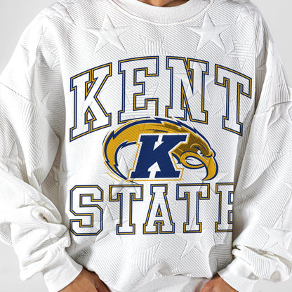 KENT STATE GOLDEN FLASHES BIG PLAY ENERGY EMBOSSED STAR CREWNECK