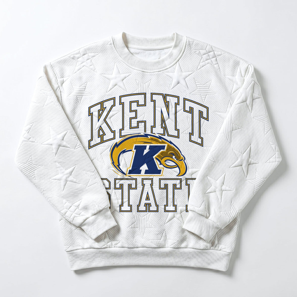 KENT STATE GOLDEN FLASHES BIG PLAY ENERGY EMBOSSED STAR CREWNECK