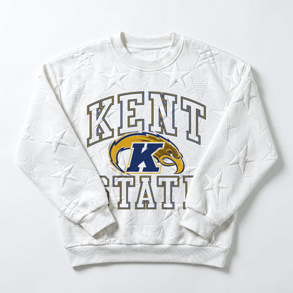 KENT STATE GOLDEN FLASHES BIG PLAY ENERGY EMBOSSED STAR CREWNECK
