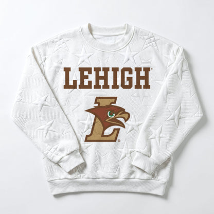 LEHIGH MOUNTAIN HAWKS BIG PLAY ENERGY EMBOSSED STAR CREWNECK