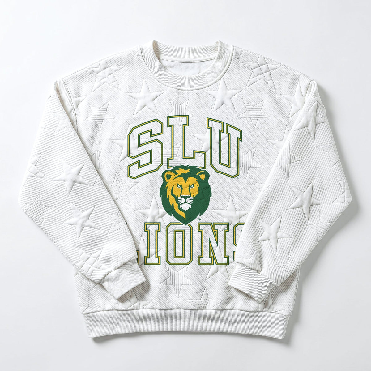 SOUTHEASTERN LOUISIANA LIONS BIG PLAY ENERGY EMBOSSED STAR CREWNECK