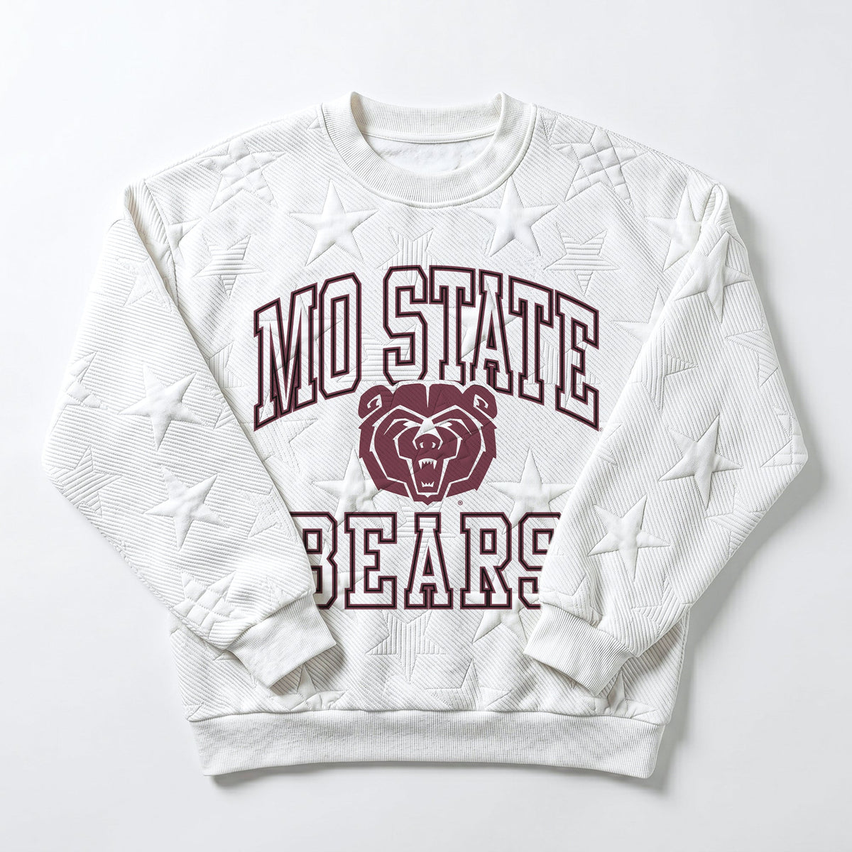 MISSOURI STATE BEARS BIG PLAY ENERGY EMBOSSED STAR CREWNECK