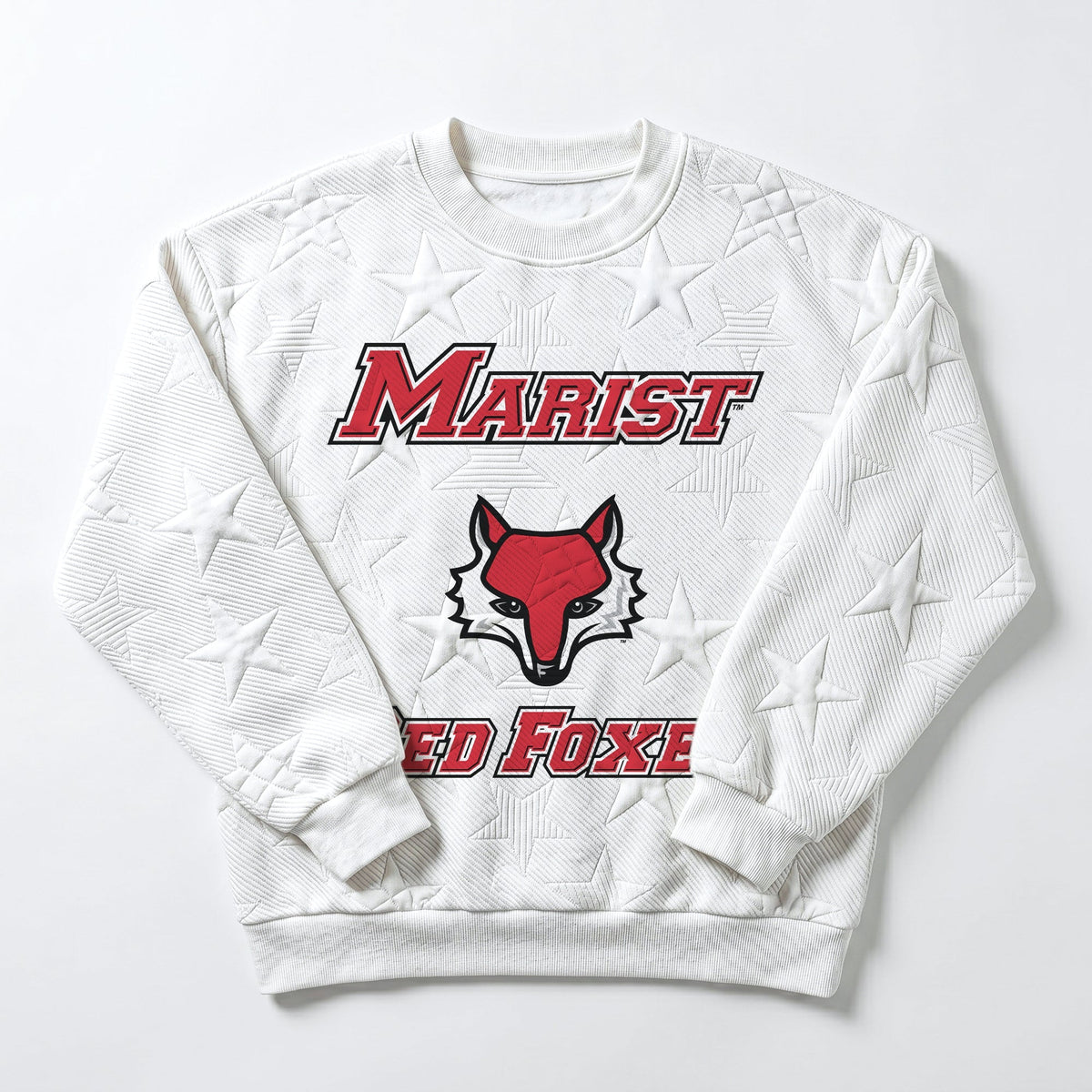 MARIST RED FOXES BIG PLAY ENERGY EMBOSSED STAR CREWNECK