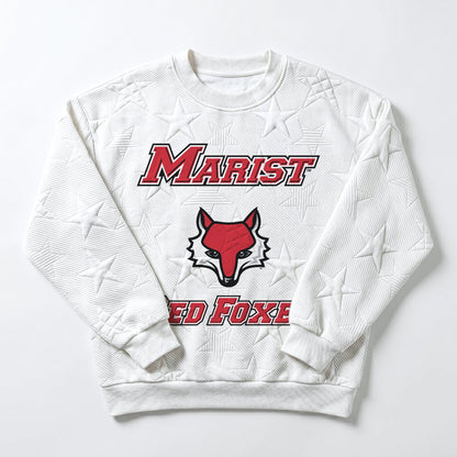 MARIST RED FOXES BIG PLAY ENERGY EMBOSSED STAR CREWNECK