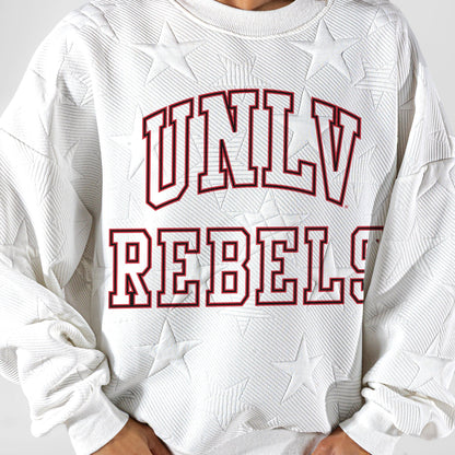 UNLV REBELS BIG PLAY ENERGY EMBOSSED STAR CREWNECK