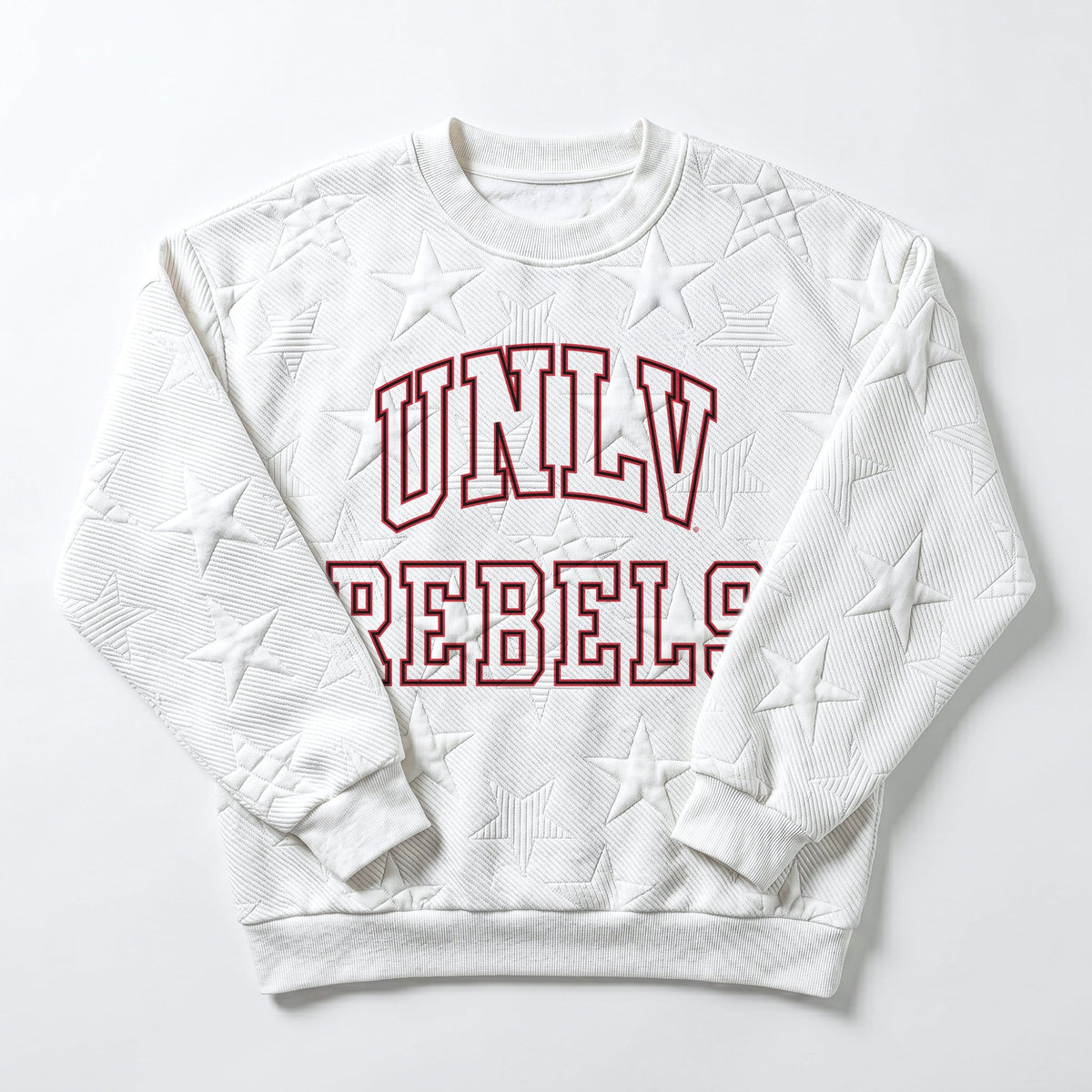 UNLV REBELS BIG PLAY ENERGY EMBOSSED STAR CREWNECK