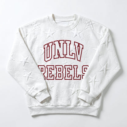 UNLV REBELS BIG PLAY ENERGY EMBOSSED STAR CREWNECK