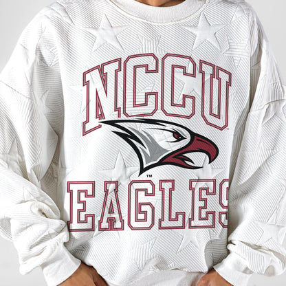 NORTH CAROLINA CENTRAL EAGLES BIG PLAY ENERGY EMBOSSED STAR CREWNECK