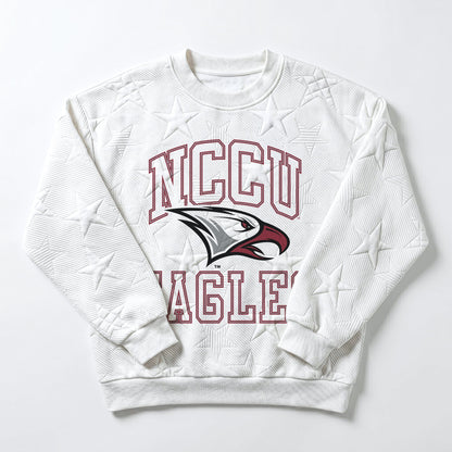 NORTH CAROLINA CENTRAL EAGLES BIG PLAY ENERGY EMBOSSED STAR CREWNECK