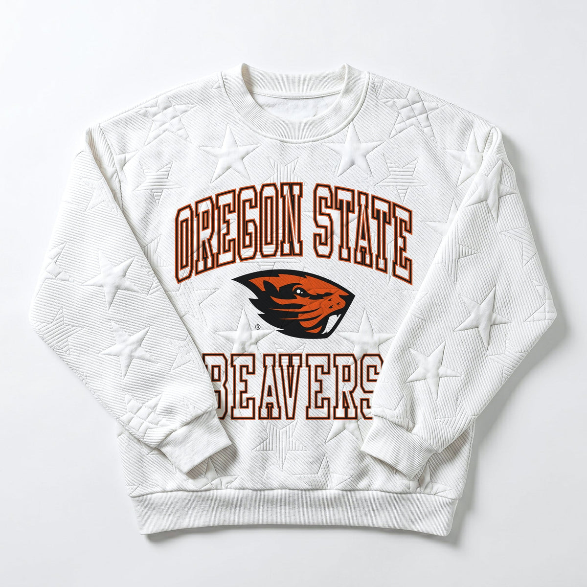 OREGON STATE BEAVERS BIG PLAY ENERGY EMBOSSED STAR CREWNECK