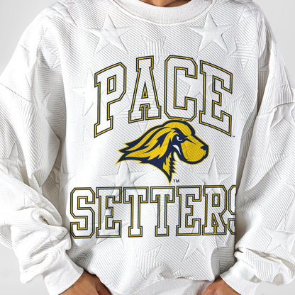 PACE SETTERS BIG PLAY ENERGY EMBOSSED STAR CREWNECK