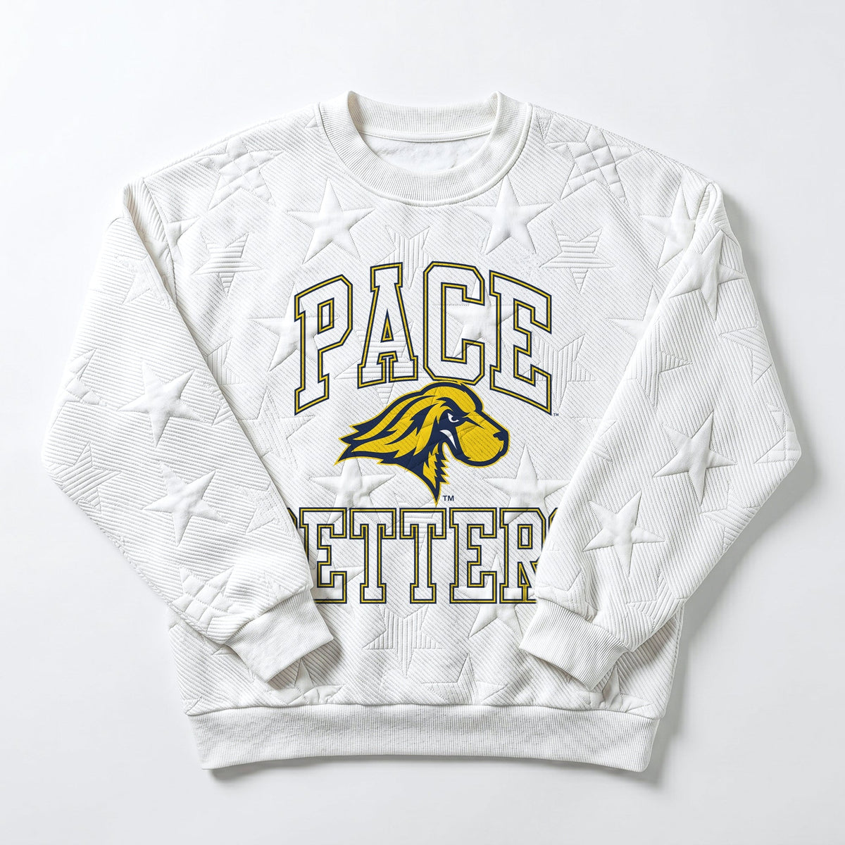 PACE SETTERS BIG PLAY ENERGY EMBOSSED STAR CREWNECK